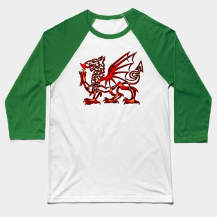 Welsh Dragon Baseball T-Shirt